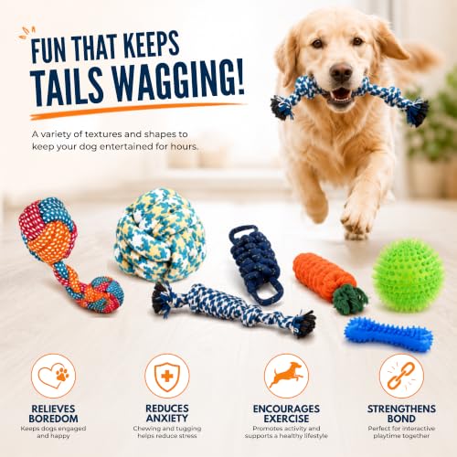 Image of Dog Rope Toys, Pack of 7