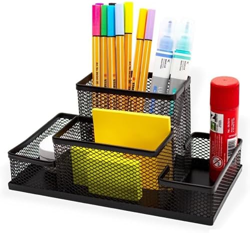 Porta Lapís Organizador Caneta Clips Lembrete Aramado Escritorio ...