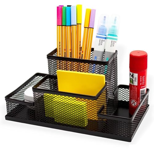 ISKILO Porta Lapís Organizador Caneta Clips Lembrete Aramado Escr...
