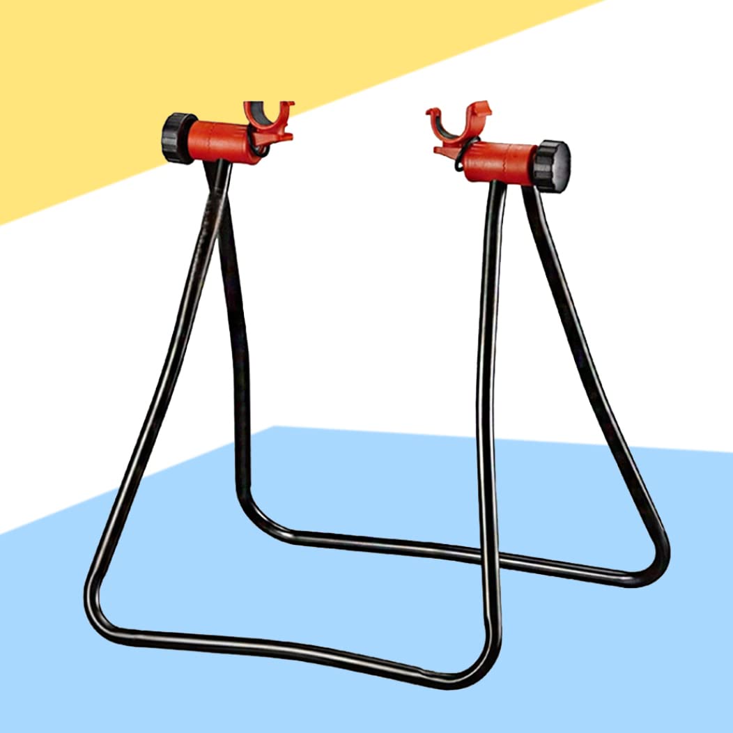 Stand per biciclette di utilità, supporto per bici portapacchi di riparazione meccanica pieghevole per manutenzione, supporto per pavimento in bici in alluminio, supporto per la riparazione della