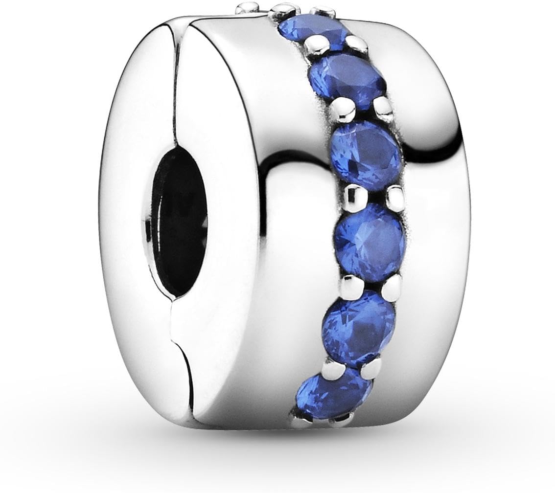 Pandora Blaues Funkelndes Clip-Charm 791972C01 Pendant