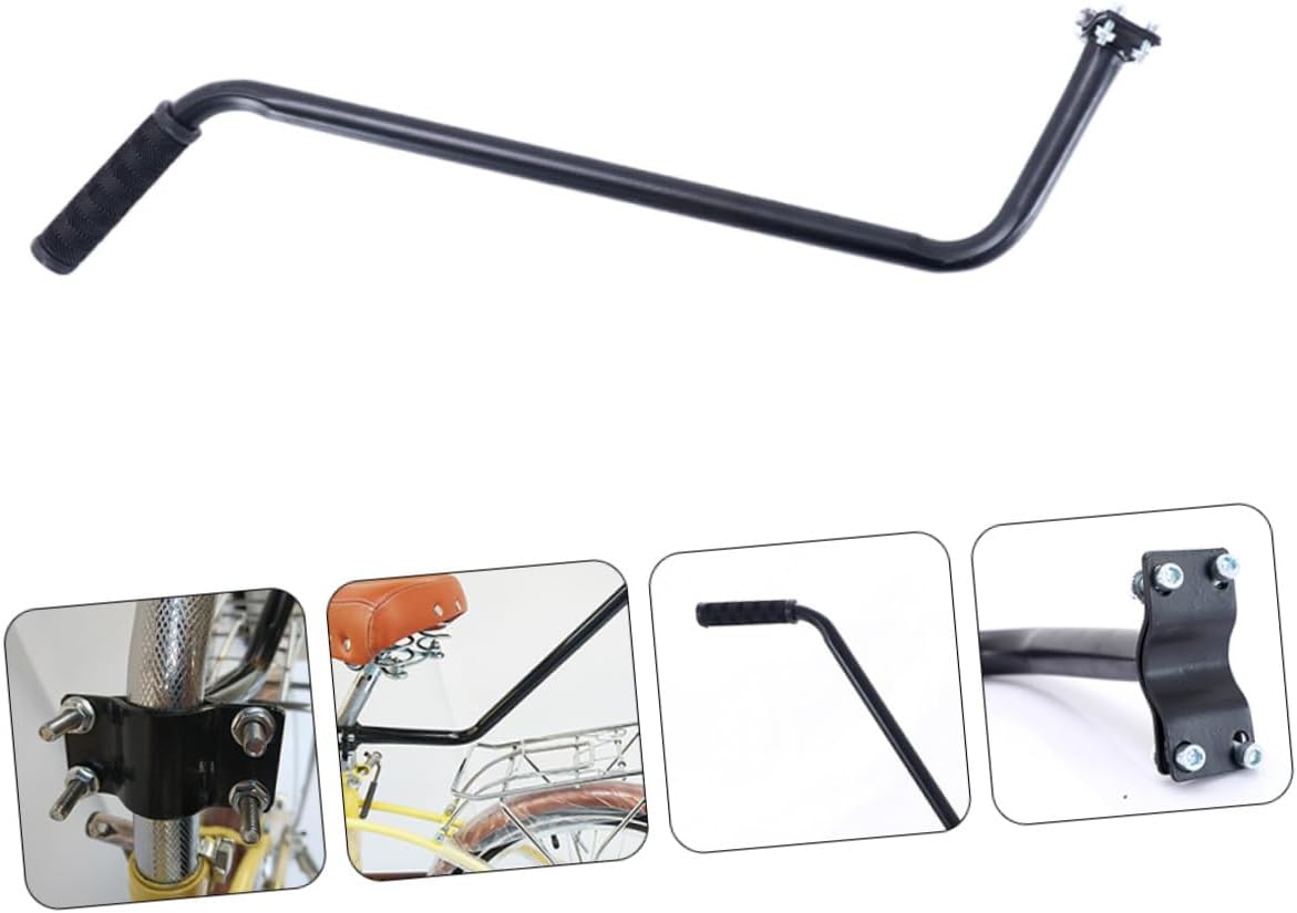 Bike Training Handle Durable Armrest for Balance Safety Easy to Install for Learning to Ride Suitable for Boys Cycling Accessories for Young Riders