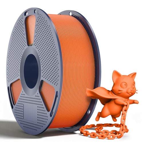 Image of SUNLU PLA+2.0 Filament 1.75mm, Upgraded Tougher & Stronger PLA Plus for 3D Printers, Smooth & Neatly Wound, ±0.02mm Accuracy, 1KG Spool (2.2lbs),SunnyOrange