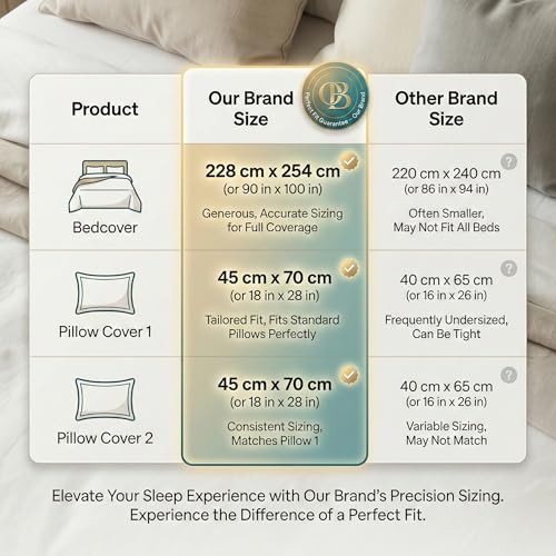Image of BSB HOME 100% Cotton Ultrasonic Quilted Bedspread Set - 280 Thread Count, Stitch-Free Soft Lightweight Coverlet, King Size 90 x 100 Inches, Breathable Bed Cover with 2 Pillow Cases (Terracotta & Sand) | Breathable Material