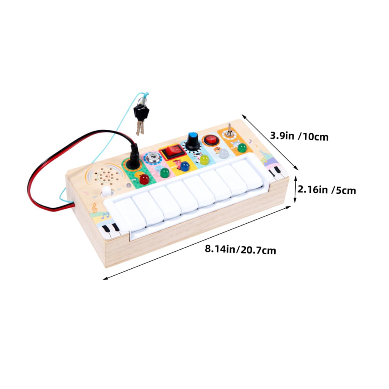 Juguete Musical de Madera Electrónico LED para Niños, 1 Pieza