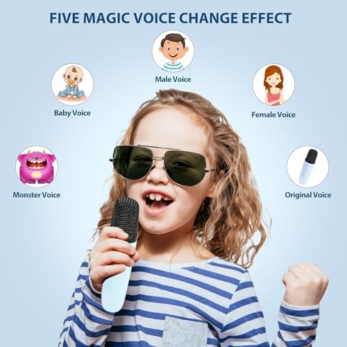 Image of CADDLE & TOES Mini Karaoke Machine for Kids Gifts Adults (Cute Little & Portable) Bluetooth Speaker with Wireless Microphone (Sound Loud) Birthday Gifts for Girls 3-12 Years Old Toddler Toys