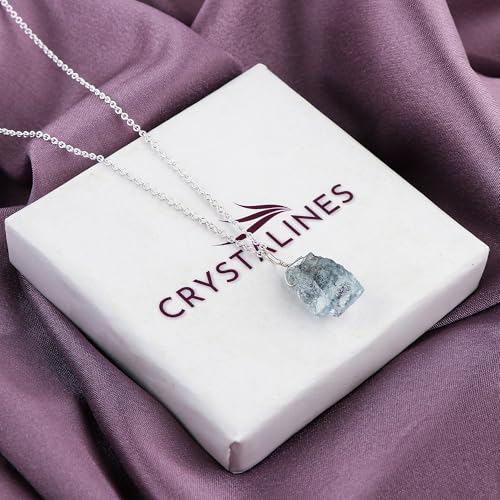 Natural-Moss-Aquamarine-Pendant-Necklace-Handcrafted-Unique-Green-Blue-Gemstone-Jewelry-Adjustable-Silver-Chain-Elegant-Design-Healing-Crystal-Rough-Stone-Gift-for-Her