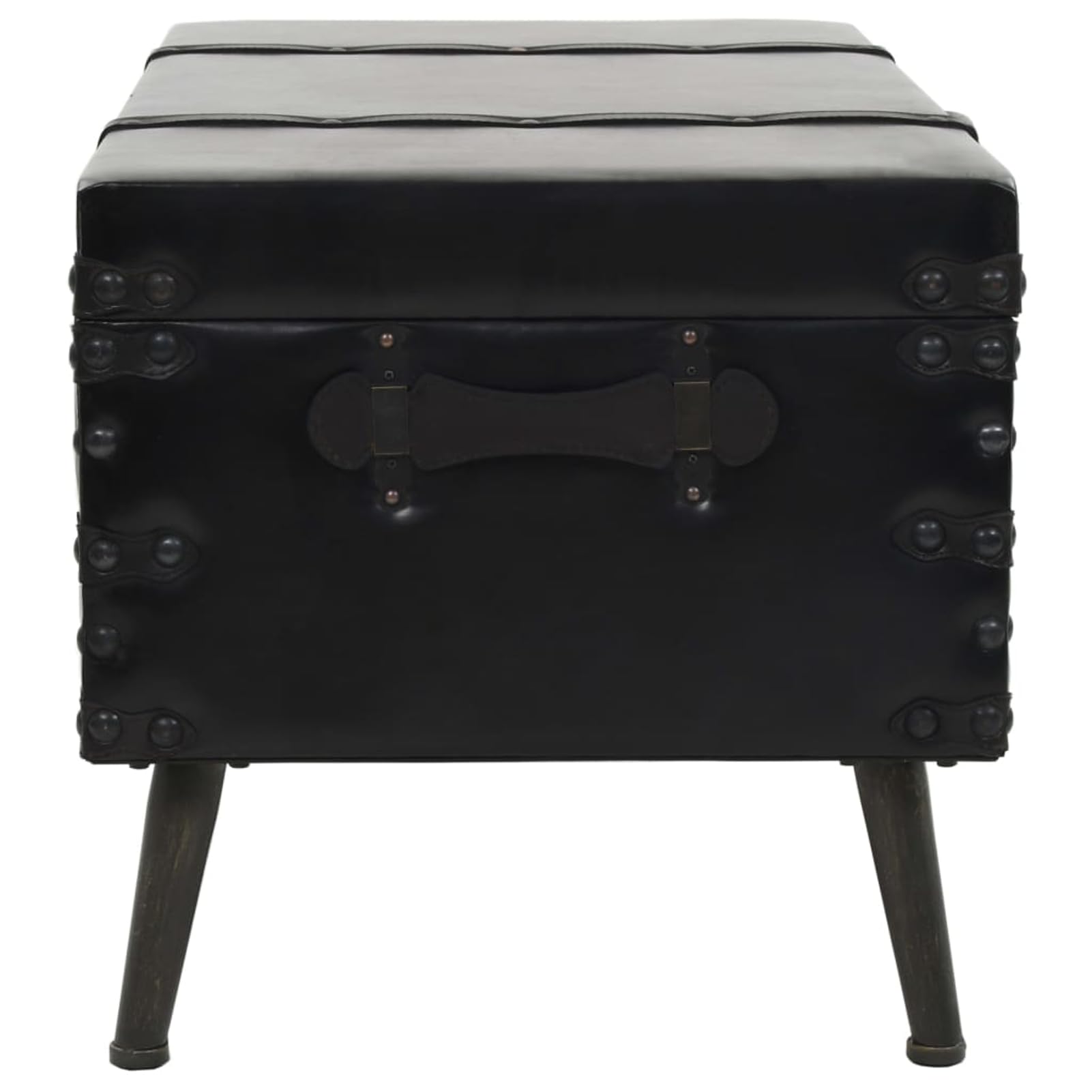 Gecheer Mesa de Centro Vintage con Almacenamiento, MDF y Cuero Artificial, 102x51x48 cm Modelo LYKLRZJ-245760ES