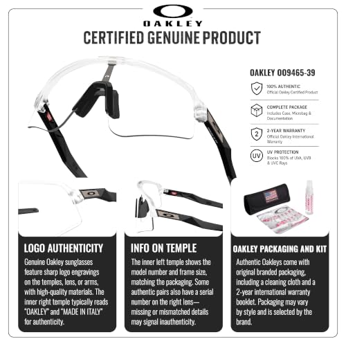 Image of Oakley SUTRO LITE SWEEP OO9465 Shield Sunglasses With Official Eyewear Kit