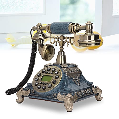 Teléfono fijo retro antiguo con display retroiluminado y manos libres miniatura 3