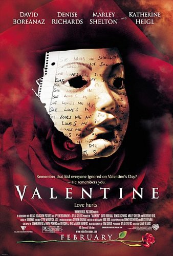 VALENTINE (2001) Original Authentic Movie Poster 27x40 - Double - Sided - Denise Richards - David Boreanaz - Marley Shelton - Jessica Capshaw