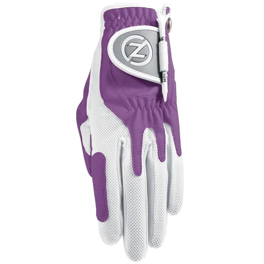 Zero Friction Ladies Compression Golf Glove Purple LH Glove (RH Golfer)