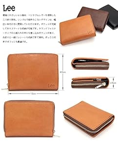 Amazon | [リー] 二つ折り財布 財布 0520266 Lee 本革
