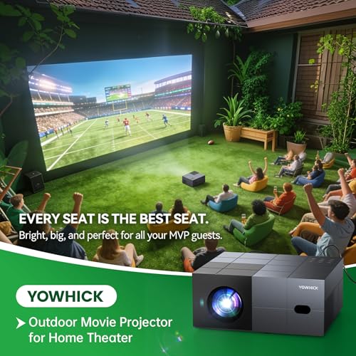 Image of 4K Projector with Built-in Apps, 1500 ANSI /Compatible with Netflix /Dolby Audio Smart Projector with WiFi 6 and Bluetooth 5.3,Outdoor Movie Proyector for Home Theater Gift for Her /Him