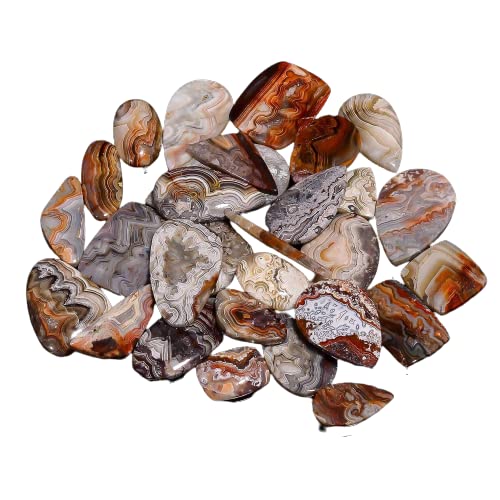 90-100 carats Natural Crazy Lace Agate Gemstones Wholesale Cabochons Lot, Jewelry Making Loose Gemstone, Polished Gems, DIY, Wire Wrapping, Reiki, Healing Crystals, Bulk Gemstone