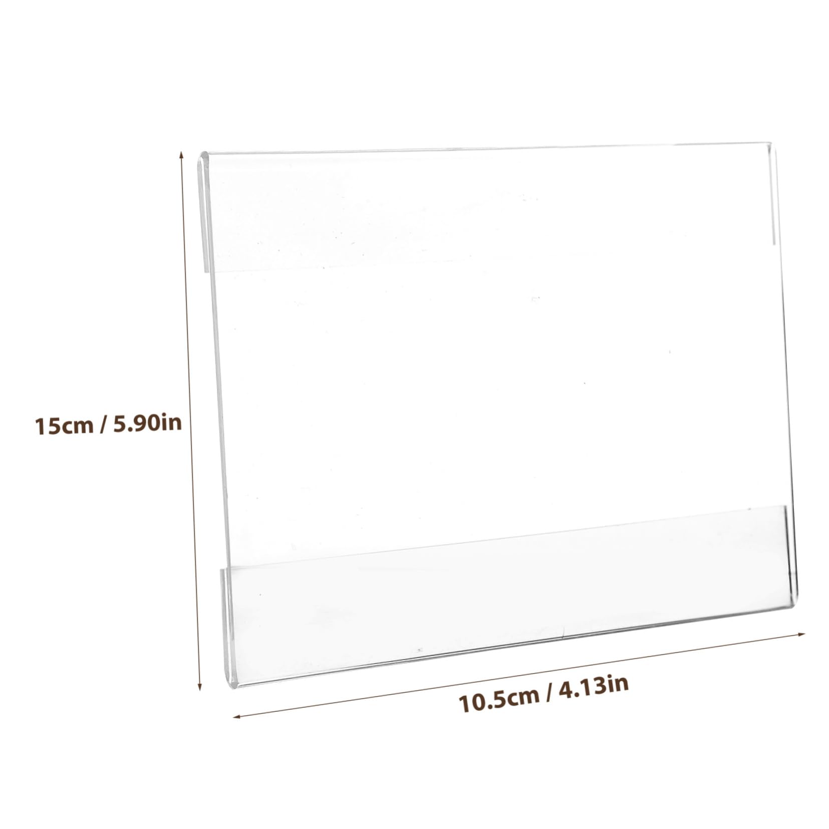 Preisschild-Halter aus Acryl, Weiß, einfache Entfernung für Restaurants und Büros, perfekt für nized Produktdisplays und Signa-Lösungen, 10 Stück