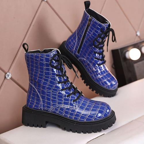 Botines mujer vestir botas cómodas de plataforma con cordones para otoño invierno 3