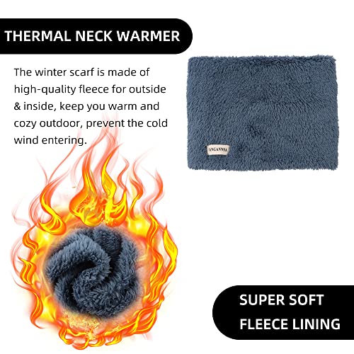 Image of JANGANNSA Fleece Kids Scarf - Warm Winter & Autumn Neck Warmer for Boys & Girls 1-6Y