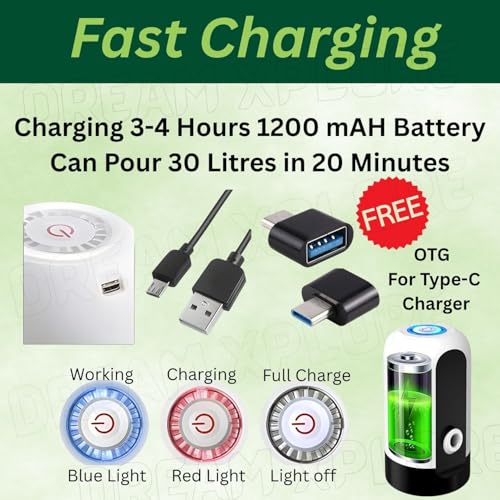 Image of Automatic Stainless Steel Oil Dispenser Pump for 15 Litre /Kg Tin, Fast Continuous Flow, Wireless USB Charging, Food-Grade Flexible Pipe, Spill-Proof, Oil Transfer Device, Touch Operation (Pack of 2)