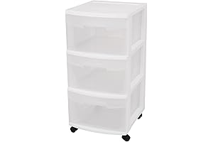 Sterilite Plastic 3 Drawer Storage Organizer