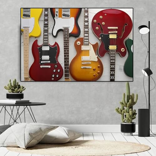 Mur de musicien et instrument de guitariste avec les impressions d'art KEBIA