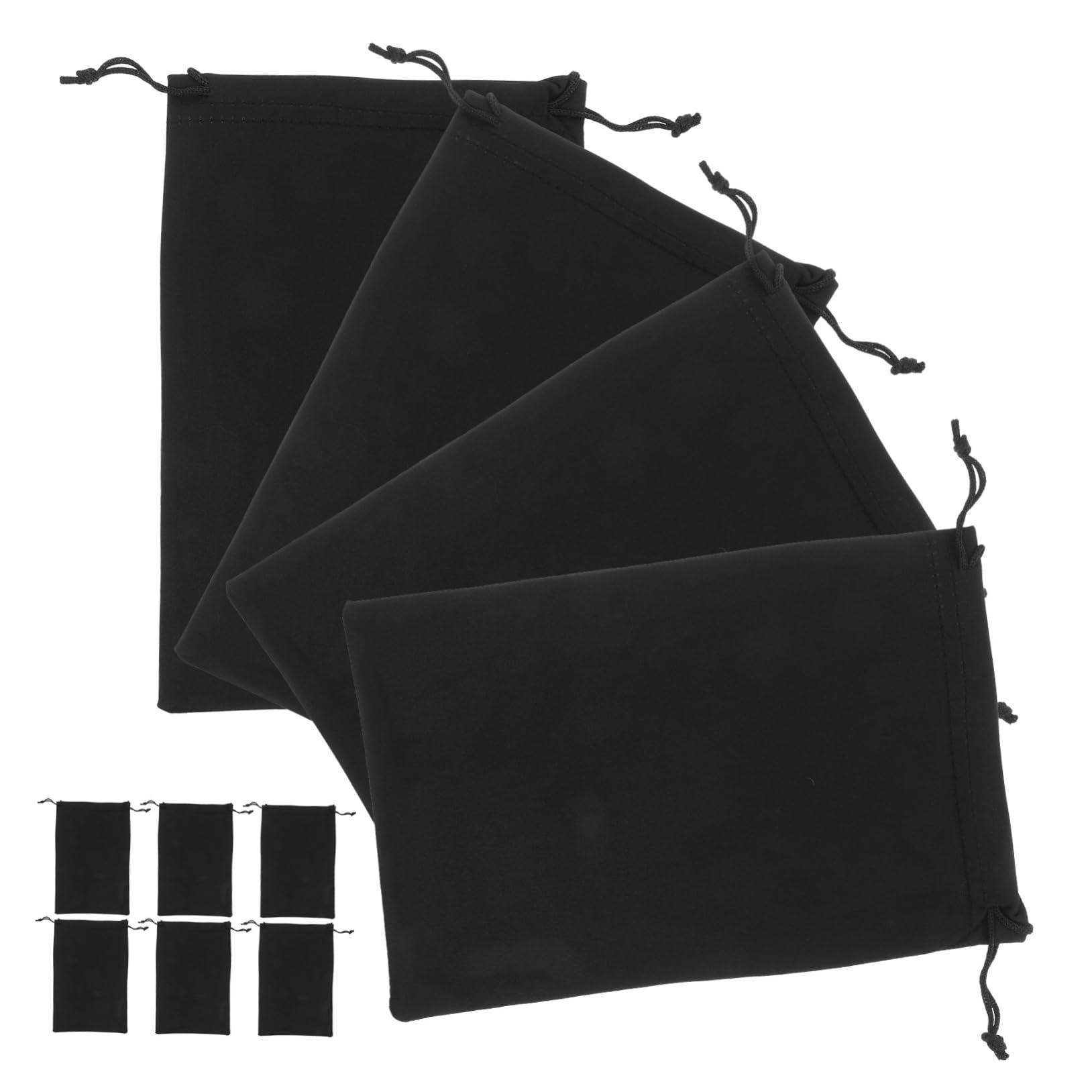 Milisten 10pièces Étui Souple à Lunettes De Ski Microfibre Pochette Cordon Réglable Anti-rayures Pour Masque Et Lunettes De Neige