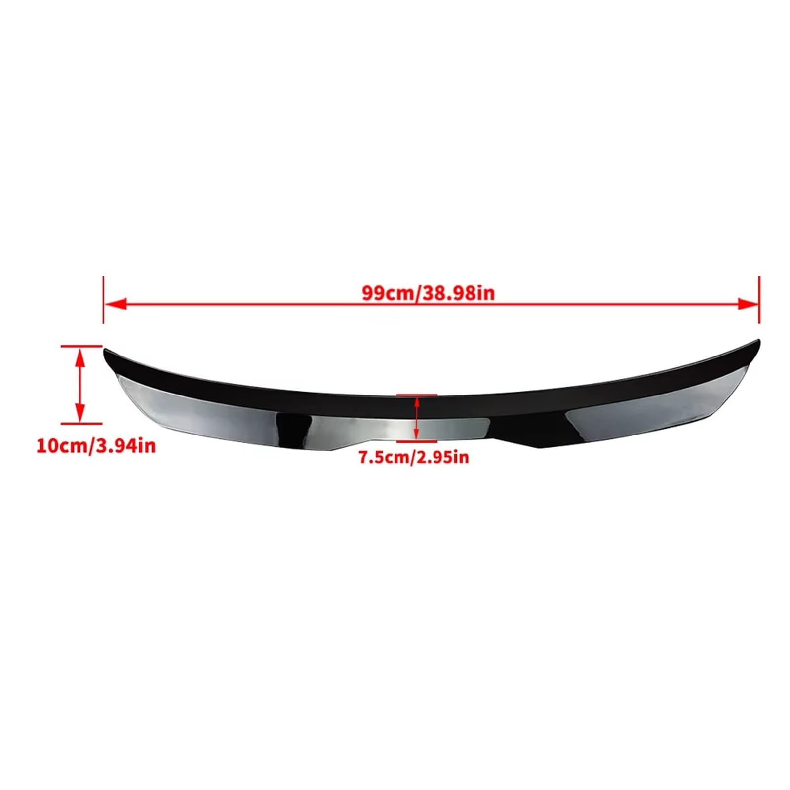 Spoiler Posteriore Per BMW Serie 1 Hatchback F20 F21 2012-2017 2018 2019 2020 Spoiler Posteriore Per Baule Spoiler Posteriore Per Tetto Sport Racing Alettone Posteriore(Gloss Black)