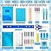 PerKoop 24 Sets School Supplies Kit for Kids Back to School Supplies Bundle Pack K-12 Essentials Box Sets Bulk Includes Notebooks Pencils Rulers Erasers and More for Kids Home (640 Pieces)