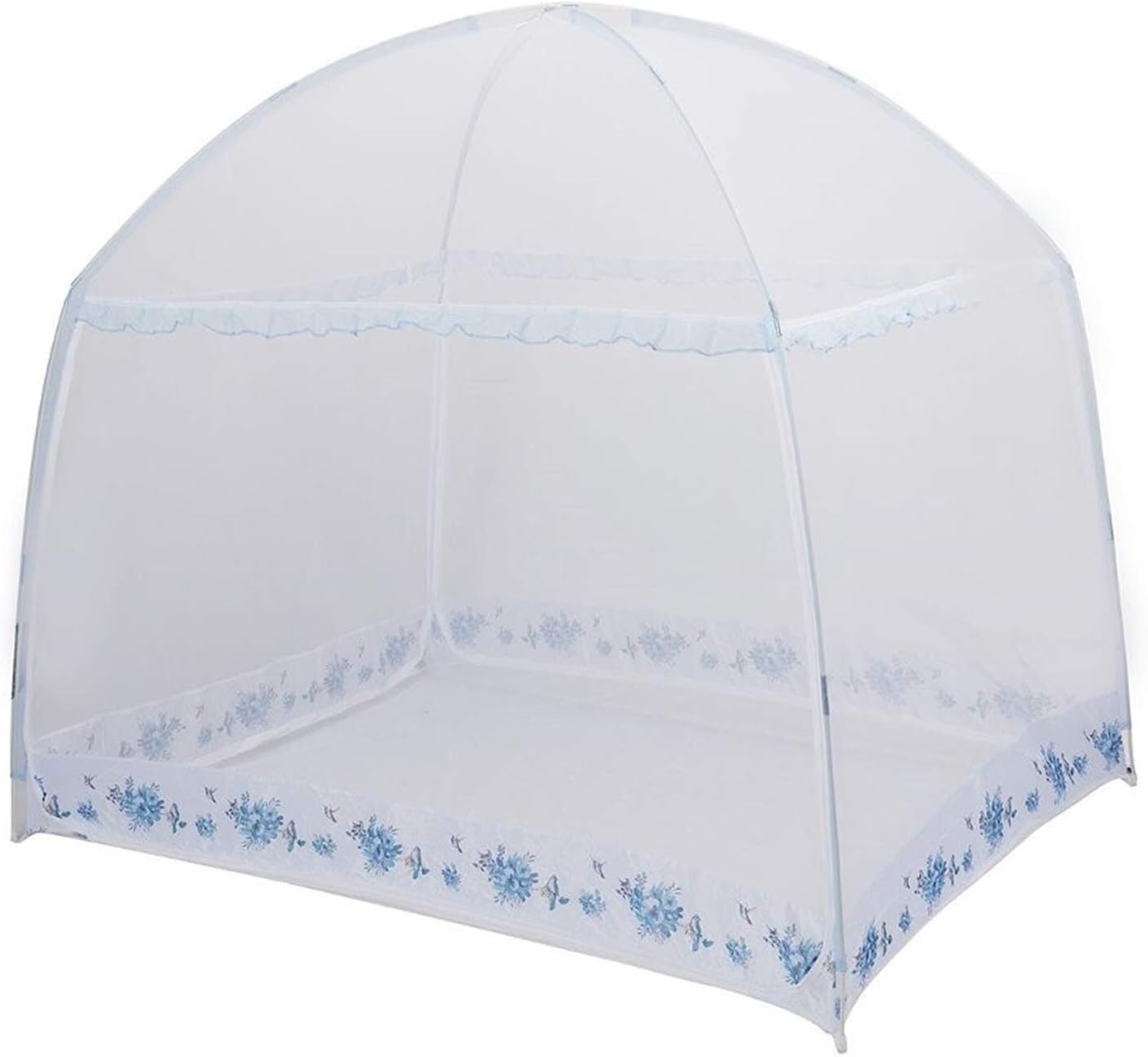 GTHTUHFD Mosquito Net Portable Folding Mosquito Net Tent Canopy Curtains For Beds Home Bedroom Decor For Babies Adults Trip,One Color-1.2 * 2.0m