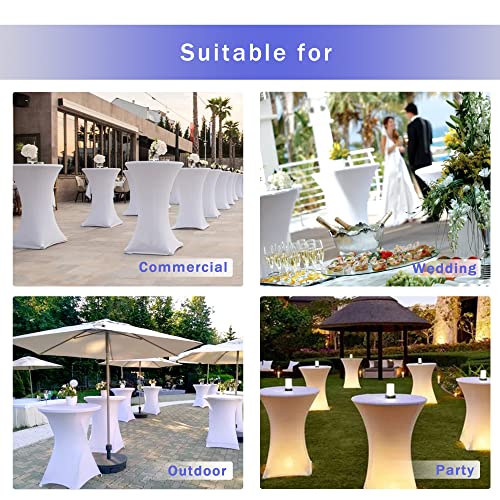 HolidayIdeas Cocktail Table Covers, High Top Round Table Covers - Image 8