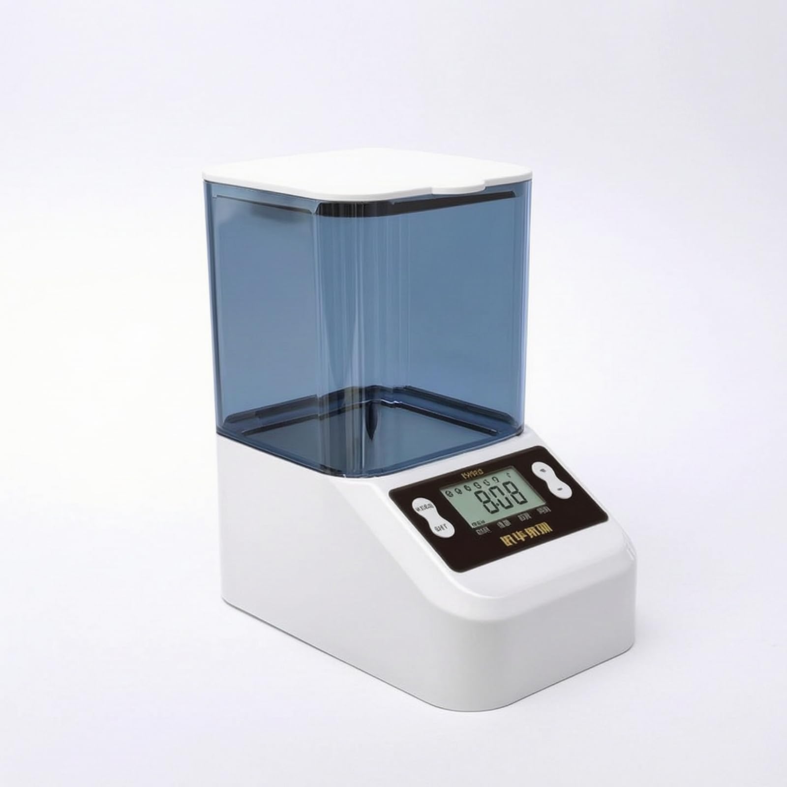 predolo Aquarium-Futterautomat automatisch Futterautomat mit Zeitschaltuhr einstellbar Fischfutterspender für Aquariumbesitzer, Fischbecken, Weiß, 1000ml