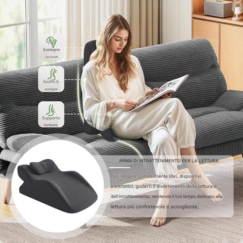 Almohada de elevación de piernas, cojín ergonómico antideslizante, almohada multifuncional cómoda para leer y descansar, ideal para apoyo y recuperación de piernas
