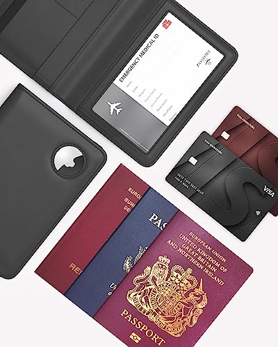 Image of Stouchi Passport Holder, Black-Gilded, Fashion Simple Multiple