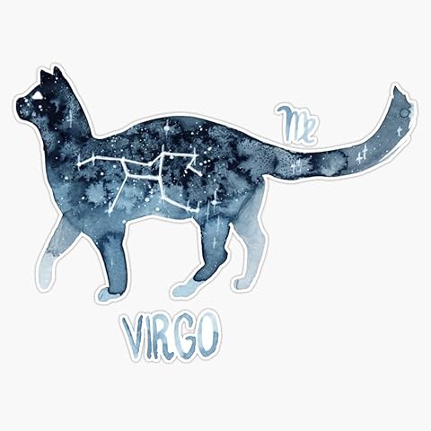 Zodiac Cat - Virgo Sticker Bumper Sticker Vinyl Decal 5