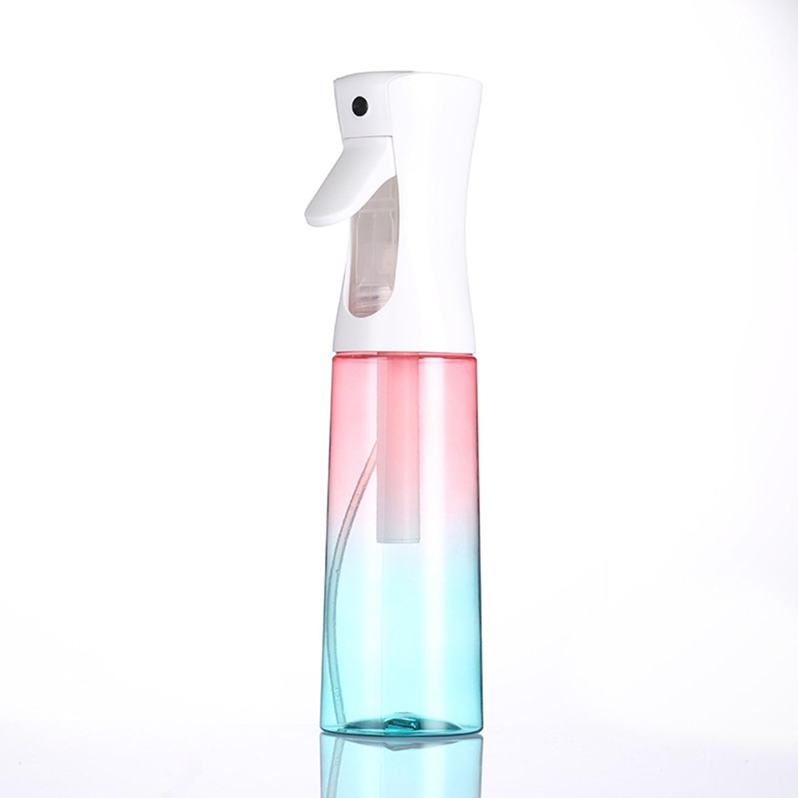 Continuous Spray Bottle for Hair (10.1oz/300ml) Mist Empty Ultra Fine Plastic Water Sprayer – For Hairstyling, Cleaning, Salons, Plants, Essential Oil Scents & More (Powder Blue Gradient)