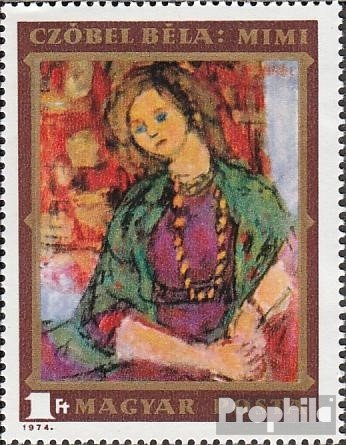 Hungary 2977A (Complete.Issue.) unmounted Mint/Never hinged ** MNH 1974 Béla Czóbel (Stamps for Collectors) Painting