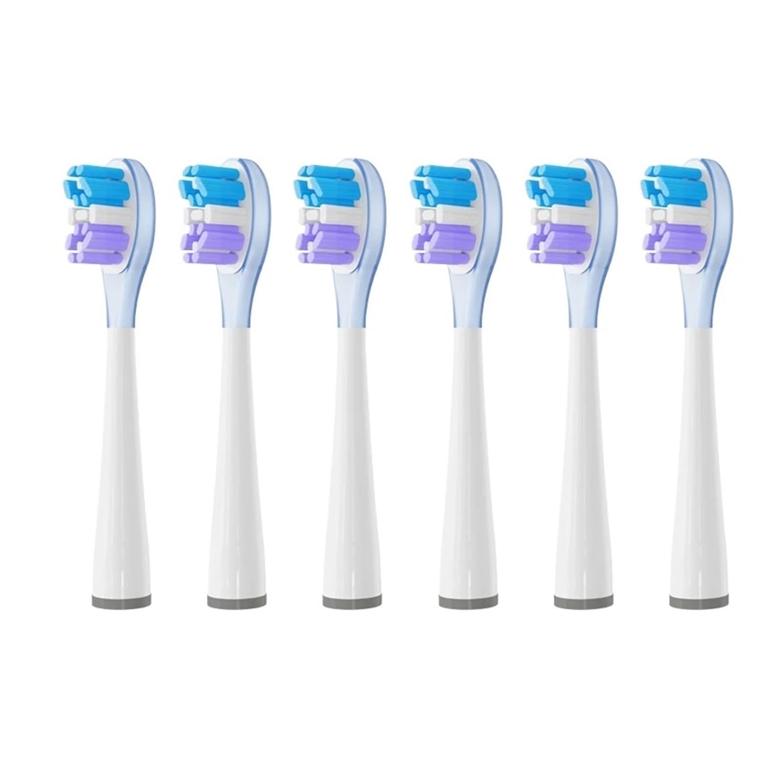Testine, Compatibile Con USMILE, Y1S Y4 U1 U2 | Testine di ricambio, U3, serie P1 P4, plastica, 4 o 6 pezzi(6pcs BluePurple)