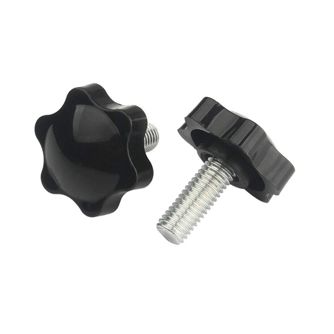 XIZONLIN M4*8 Clamping Screw Knob - Plum Hex Shaped Grips Star Knob Thumb Screw, M4*8,10 pcs - Image 4