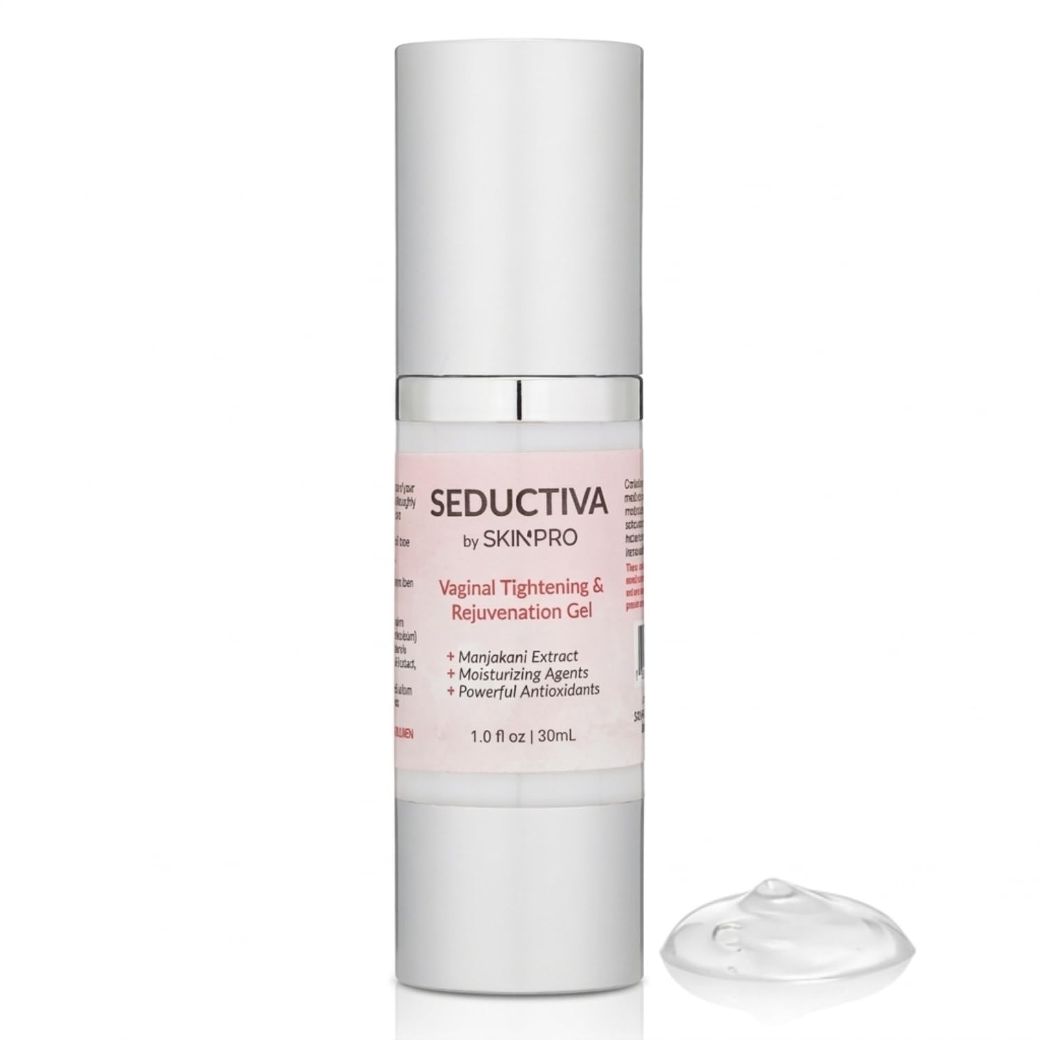 SkinPro Seductiva Vaginal Tightening Gel - Manjakani Gel Mimics Cervical Function - Restores Hydration to V Area & Strengthens Vaginial Wall - Improves Vagina Health, Coochie Tightener