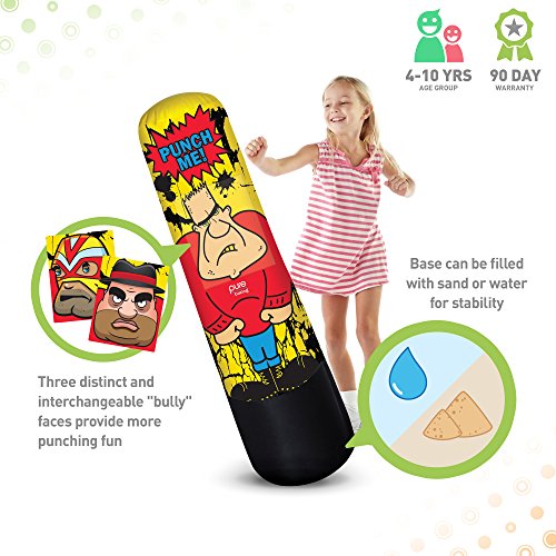 Pure Boxing Bully Bag 56-Inch Inflatable Punching Bag for Kids, multi - Thumbnail 2