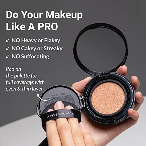 [Jungsaemmool Official] Essential Skin Nuder Cushion (Fair Light) | Refill Not Included | Natural Finish | Buildable Coverage | Makeup Artist Brand #TOP4