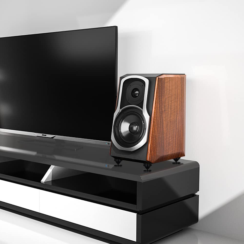 Set di 8 Punte per Altoparlante HiFi, Piedini in Lega di Alluminio, Supporto Nero