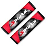 DACINHFB 2 Piezas Almohadillas para Cinturón de Seguridad de Coche para Honda Civic XI Sedan 2021-2025, Protector de Hombro para Cinturón de Seguridad Suave y Cómodo,Red