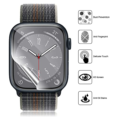 Image of LK 6 Pack for Apple Watch 41mm / 40mm Screen Protector (Series 8 & 7 & 6) [Upgrade Flexible Film] Self-Healing, Ultra-thin Screen protector for Apple Watch 41mm, Touch Sensitive, Bubble Free