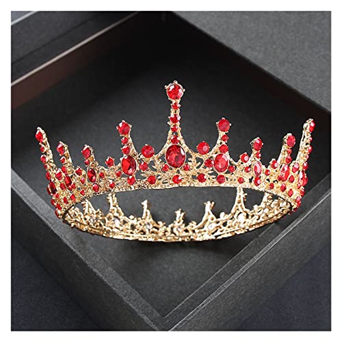 Tiara de cristal barroco para novias y coronas de boda vintage para mujer