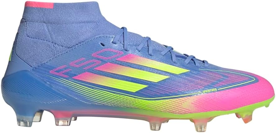 adidas Womens F50 Elite Firm Ground Mid Soccer Cleats - Blue