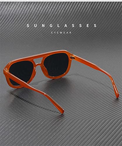 XINXIN Street Photo Retro Oval Sunglasses Holiday Shade Beach Decoration Glasses (Color : B, Size : Medium)2