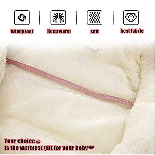 Toddler Baby Girls Boys Zipper Down Jumpsuits With Gloves, Winter Snowsuit Coat Romper Jumpsuit Outfits (A Blue Cotton Jacket + Gloves, 9-12 M) #TOP5