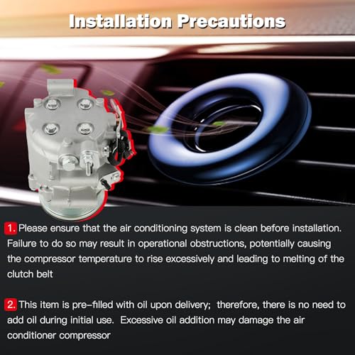 Image of cciyu Air Conditioning Compressor for Honda Civic 1.8L 2006-2011