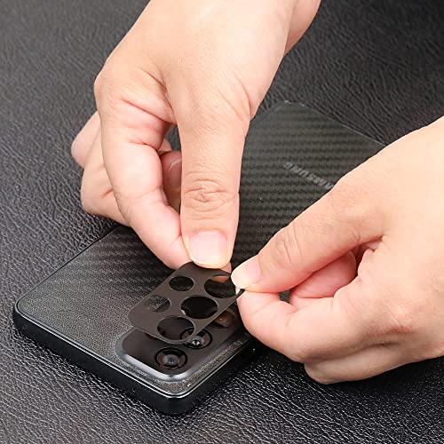 Ibywind Screen Protector For Samsung Galaxy A53 5G (6.5 Inches),With 2Pcs Tempered Glass,1Pc Camera Lens Protector,1Pc Backing Carbon Fiber Film [Fingerprint Reader,Easy To Install] #TOP3